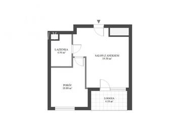 Ogłoszenie mieszkanie 34.66m2 2 pokoje Warszawa