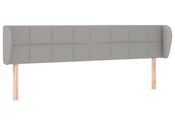 Zagłówek uszak jasnoszary 183x23x78/88 cm tkanina WM-3117158