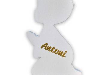 Pierwsza Komunia. Aniołki z imionami dzieci,ozdoby arqdecor