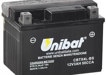Akumulator Unibat CBTX4L-BS 12V 3Ah 50A P+ AGM
