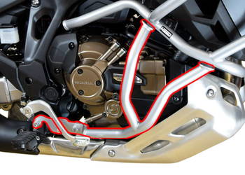 Gmole dolne HONDA CRF 1100 Africa Twin Adventure Sports DCT (24- ) srebrne