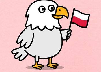 Ekologiczna dziecięca bluza z kapturem patriotyczna dla dzieci Orzełek