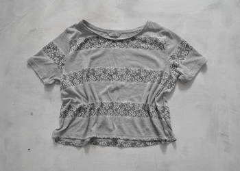 szara luźna bluzka w kwiaty dorothy perkins M L