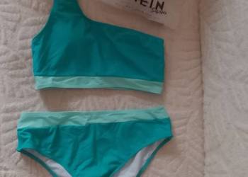 (40/L) Shein/ Dwuczęściowy strój kąpielowy w etui, Komplet fitness, NOWY