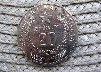 Madagaskar 20 Ariary 1999r
