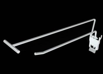 Hak pojedynczy z wysięgnikiem 160mm 16cm zawieszka regałowy sklepowy NOWY