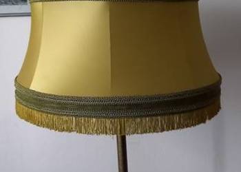 Trzyramienna, mosiężna lampa podłogowa z abażurem. Wysyłka