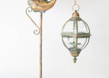Latarnia Lampa na świece retro PTAK latarnia szkło