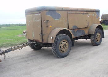 PRZYCZEPA DWUOSIOWA ZABUDOWANA Z WOJSKA ZSSR  KRAZ MAZ,UAZ,AUTOSAN IFA