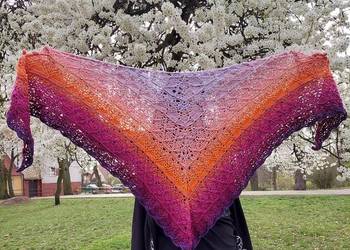 Chusta na szydełku duża