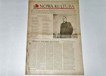 ''Nowa kultura'', tygodnik społeczno-literacki z PRL , nr 16+17 z 1952 roku