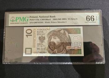 10 złotych 1994 GO PMG66