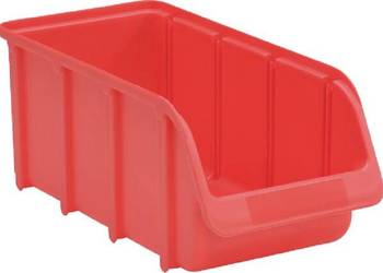 Pojemnik warsztatowy, 146x318x127 mm, czerwony polipropylenowy, Linbin no.…