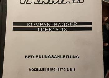 Instrukcja obsługi YANMAR B15-3, B17-3, B18