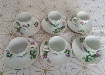 Filiżanki do kawy, serwis kawowy kpl. 6 szt. chińska porcelana