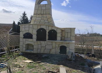 Piec chlebowy, wędzarnia, grill, stolik