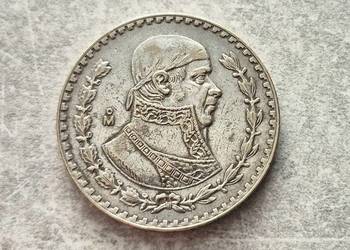 451) MEKSYK srebro - 1 Peso - 1966 r.