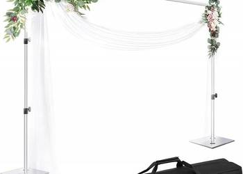 STOJAK DO TŁA FOTOGRAFICZNEGO 2,6 x 3 m CIĘŻKI REGULOWANY