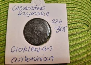 moneta Cesarstwa Rzymskiego panujący Diaklecjan 284