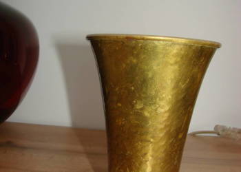 mosiężny młotkowany puchar