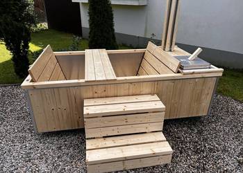 wanna termalna ogrodowa gorąca wanna spa 4 osobowa bania sauna PREMIUM EKO