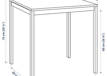 IKEA MELLTORP Stół biały 75x75x74 cm