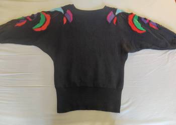 Sweter vintage z aplikacjami
