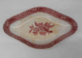 Półmisek Salinerka Spode Camilla Pink / Red Anglia Vintage Kolekcjonerski