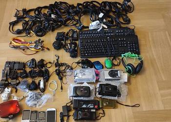 Kable ,telefony ,klawiatury wszystko sprawne