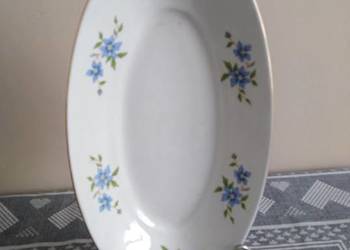 Półmiski Karolina Niebieskie Kwiaty PRL