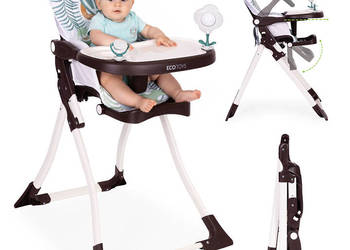 Fotelik krzesełko do karmienia dzieci składane + zabawki ECOTOYS