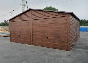 Garaż 6x6 br uchylne DWUSPAD ORZECH CAŁY KRAJ szybko!  raty