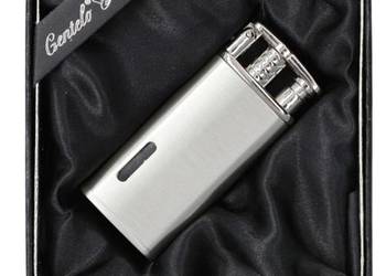 Zapalniczka Prezentowa Żarowa Metalowa Wielokrotnego Napełniania Srebrna