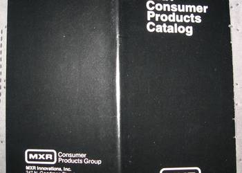 MXR Consumer Products Catalog - katalog
