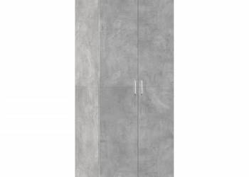 Wysoka szafka szarość betonu 70x425x185 cm WM-3281430
