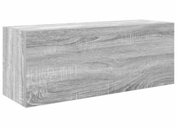 Wisząca szafka łazienkowa szary dąb sonoma 80x25x30 cm WM-860081