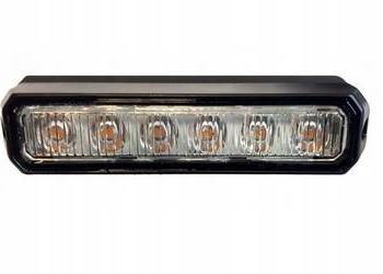Lampa Stroboskopowa 18W pomarańczowa 6 LED 12/24V