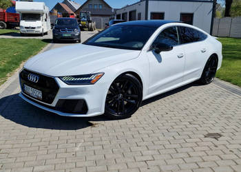Audi A7 Sportback 3.0tfsi 340KM Mod.2022 Biała Perła Panorama B&O Matrix R…