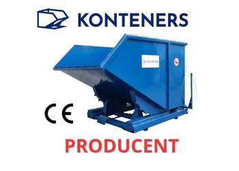 Kontener samowyładowczy mulda do wózka widłowego 1m3 / PRODUCENT