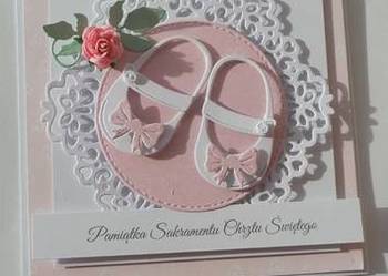 Kartka w pudełku z okazji chrztu dla dziewczynki Kartka w pudełku z okazji chrztu dla dziewczynki