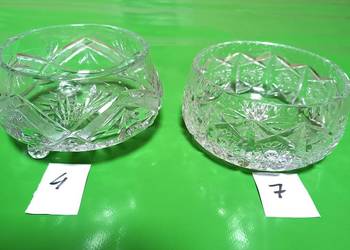 Miski kryształowe, kryształy 2 szt.