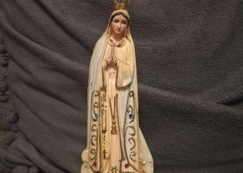 Matka Boża Fatimska figurka 17 cm – korona, gołębie, złocenia