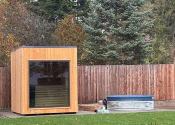 sauna ogrodowa - 4/6 os - piec elektryczny - sterownik manualny - raty