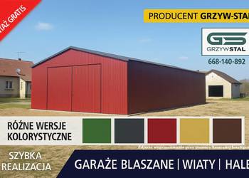 RAL - GARAŻ BLASZANY|Magazyn|Zadaszenie|Hala|Wiata Rolna  - GRZYWSTAL
