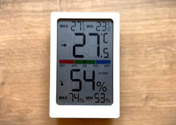 Termometr pokojowy i higrometr HD LCD Sansai CR-083T