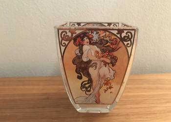 Kolekcjonerski świecznik Alphone Mucha - "Wiosna 1897"