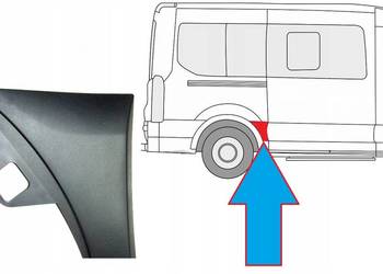 LISTWA BOCZNA TYŁ BŁOTNIKA FORD TRANSIT 2014 - BK31-V29396-AD ŚREDNI DACH