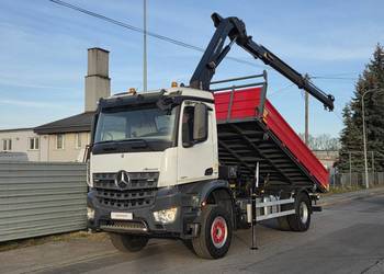 Mercedes AROCS 1824 HDS HMF 1420 K2 Radiowy Pilot Rotator Dźwig Kiper
