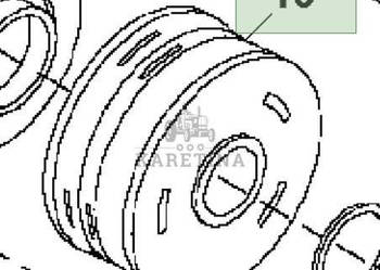John Deere 8110 8210 8310 8410 Bęben CZĘŚCI R162064