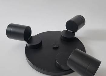 Lampa sufitowa IKEA NYMÅNE czarna 3 reflektory GU10